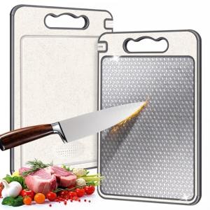 Double-Sided Stainless Steel Chopping Board