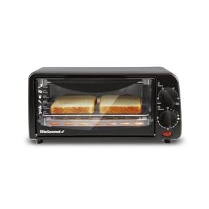 Elite Gourmet Black 2-Slice Toaster Oven