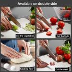 Double-Sided Stainless Steel Cutting Board for Kitchen