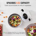 VEVOR 4.75Qt Stainless Steel Salad Spinner