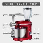 VIVOHOME 3-in-1 Stand Mixer with Meat Grinder & Blender