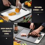Double-Sided Stainless Steel Chopping Board