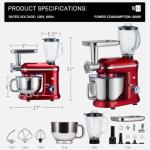 VIVOHOME 3-in-1 Stand Mixer with Meat Grinder & Blender
