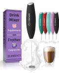 Handheld Electric Drink Mixer and Frother Wand