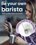 Handheld Electric Drink Mixer and Frother Wand