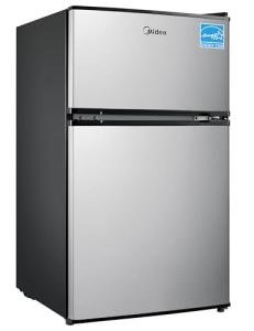 Midea 3.1 cu ft Compact Stainless Steel Refrigerator