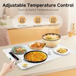 Foldable Food Warming Mat with Adjustable Temperature