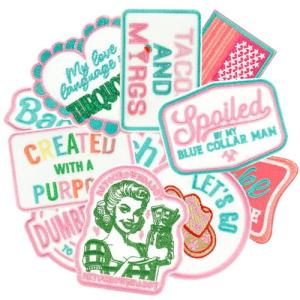 Funny Vintage Trucker Hat Iron-On Patches Set