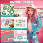 Funny Vintage Trucker Hat Iron-On Patches Set