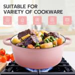 3 Quart Enameled Cast Iron Dutch Oven - Pink