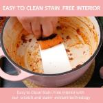 3 Quart Enameled Cast Iron Dutch Oven - Pink