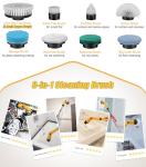 Qimedo Cordless Electric Spin Scrubber with 8 Brushes