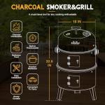 16-Inch Charcoal Smoker and Vertical BBQ Grill