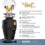 Moen EX75C Black Garbage Disposal, 3/4 HP