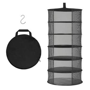 Simple Deluxe 6-Layer Herb Drying Rack with Hook