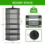 Simple Deluxe 6-Layer Herb Drying Rack with Hook