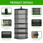 Simple Deluxe 6-Layer Herb Drying Rack with Hook