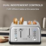 RAMJOY 4-Slice Toaster with Dual Controls