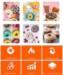 YIYIBYUS Electric Mini Donut Maker with 12 Grids