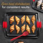 3-Piece Nonstick Baking Sheet Set with Handles