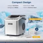 Portable Countertop Ice Maker - 9 Cubes in 6 Mins