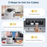 Portable Countertop Ice Maker - 9 Cubes in 6 Mins