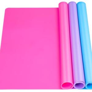 LEOBRO Nonstick Silicone Mats for Crafts, 3 Pack