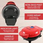 Elite Gourmet Mini Waffle Maker - Red