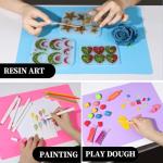 LEOBRO Nonstick Silicone Mats for Crafts, 3 Pack