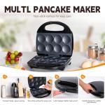 Mini Pancake Maker with Fast Heat-Up Feature