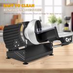 Electric Meat Slicer with Adjustable Thickness and Blades