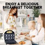 Mini Pancake Maker with Fast Heat-Up Feature