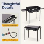 VIVOHOME Heavy Duty 2 Burner Propane Stove