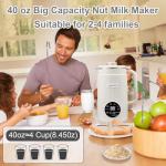 Automatic Nut Milk Maker with 40oz Capacity