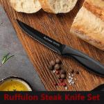 Ruffulon Stainless Steel Steak Knife Set of 4