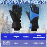 Tarpop Waterproof Winter Ski Gloves for Men and Women
