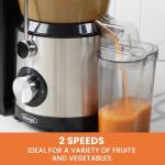 Omega High-Speed Centrifugal Juicer with Wide Chute