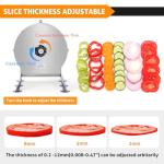 WICHEMI 2-in-1 Electric Vegetable and Fruit Slicer