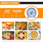 WICHEMI 2-in-1 Electric Vegetable and Fruit Slicer