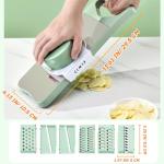 7-in-1 Vegetable Chopper and Slicer with Blades