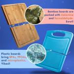 Non-Toxic Acacia Wood Cutting Board Set - 3 Pieces