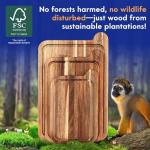Non-Toxic Acacia Wood Cutting Board Set - 3 Pieces