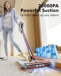 PINICO Cordless Vacuum Cleaner with Anti-Tangle Brush
