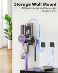 PINICO Cordless Vacuum Cleaner with Anti-Tangle Brush