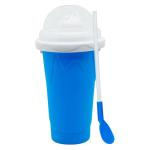 Blue Slushy Maker Cup with Lids and Straws