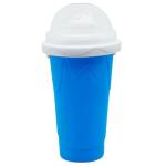 Blue Slushy Maker Cup with Lids and Straws