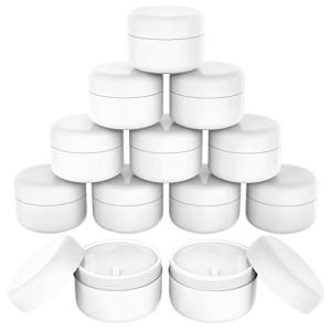 Houseables 4 OZ Plastic Lotion Jars, 12 Pack
