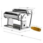 OVENTE Manual Pasta Maker with 7 Thickness Settings