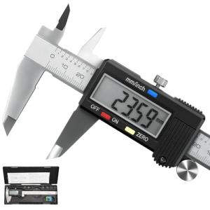 Qfun 6-Inch Digital Caliper with Large LCD