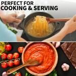 Zulay Kitchen 6-Piece Heat-Resistant Wooden Spoons Set